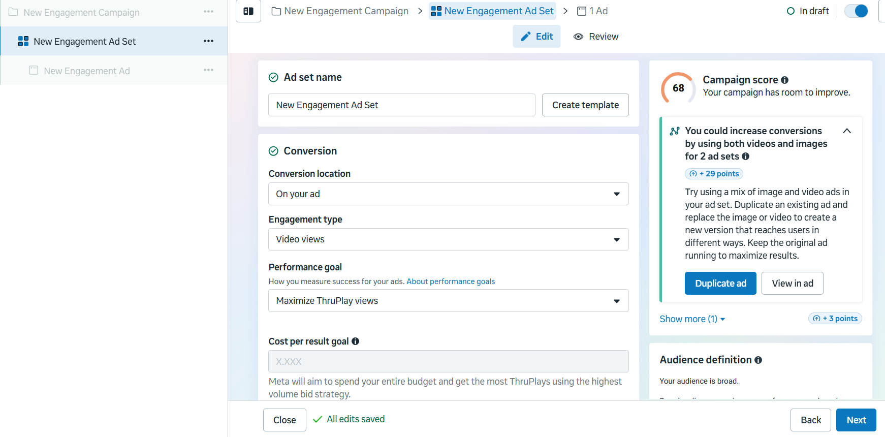 video views campaign